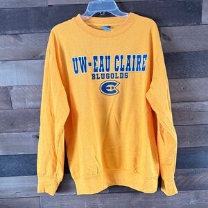 UW-Eau Claire Blugolds Yellow Sweatshirt